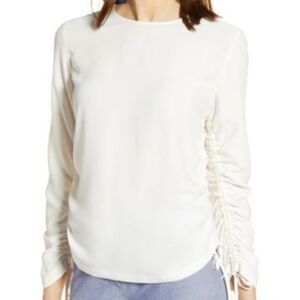 Halogen cinched Blouse sz small